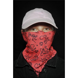 NOVO: Lahko se nosi kot maska, bandana, šal, rolka, trak ali ruta z liki Diareje