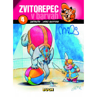Miki Muster, ZVITOREPEC 4 (Četrta knjiga vsebuje zgodbi Detektiv in Vitez ropar.)  128 strani-trda vezava A4-V BARVAH