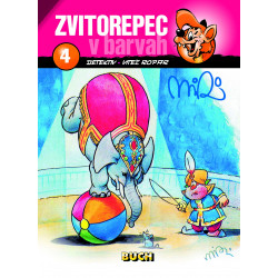 Miki Muster, ZVITOREPEC 4 (Četrta knjiga vsebuje zgodbi Detektiv in Vitez ropar.)  128 strani-trda vezava A4-V BARVAH